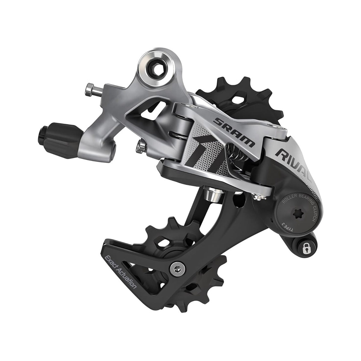 Dérailleur Arrière SRAM RIVAL 1 11V Chape Moyenne – vue produit sur fond blanc
