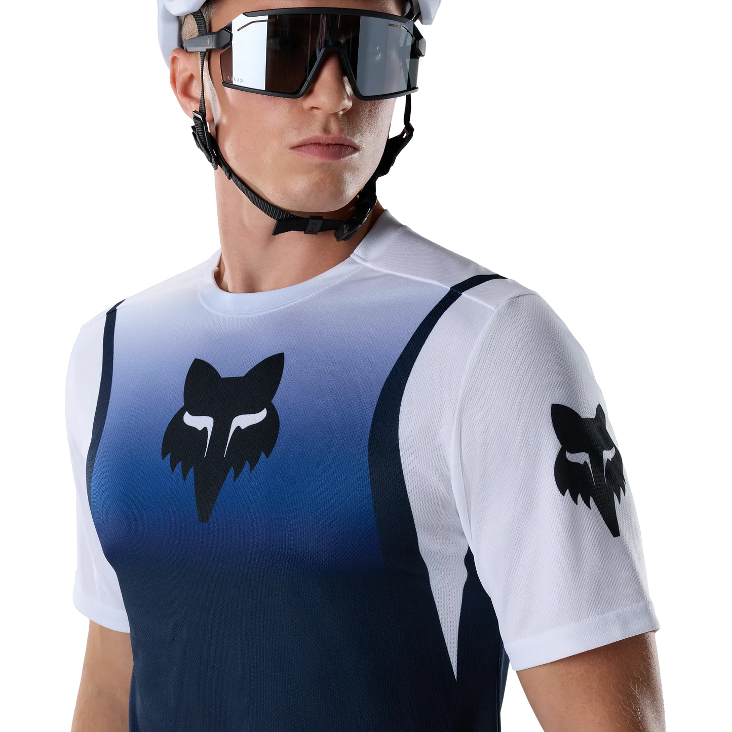 Maillot FOX RANGER FOUNDRY Manches Courtes Bleu