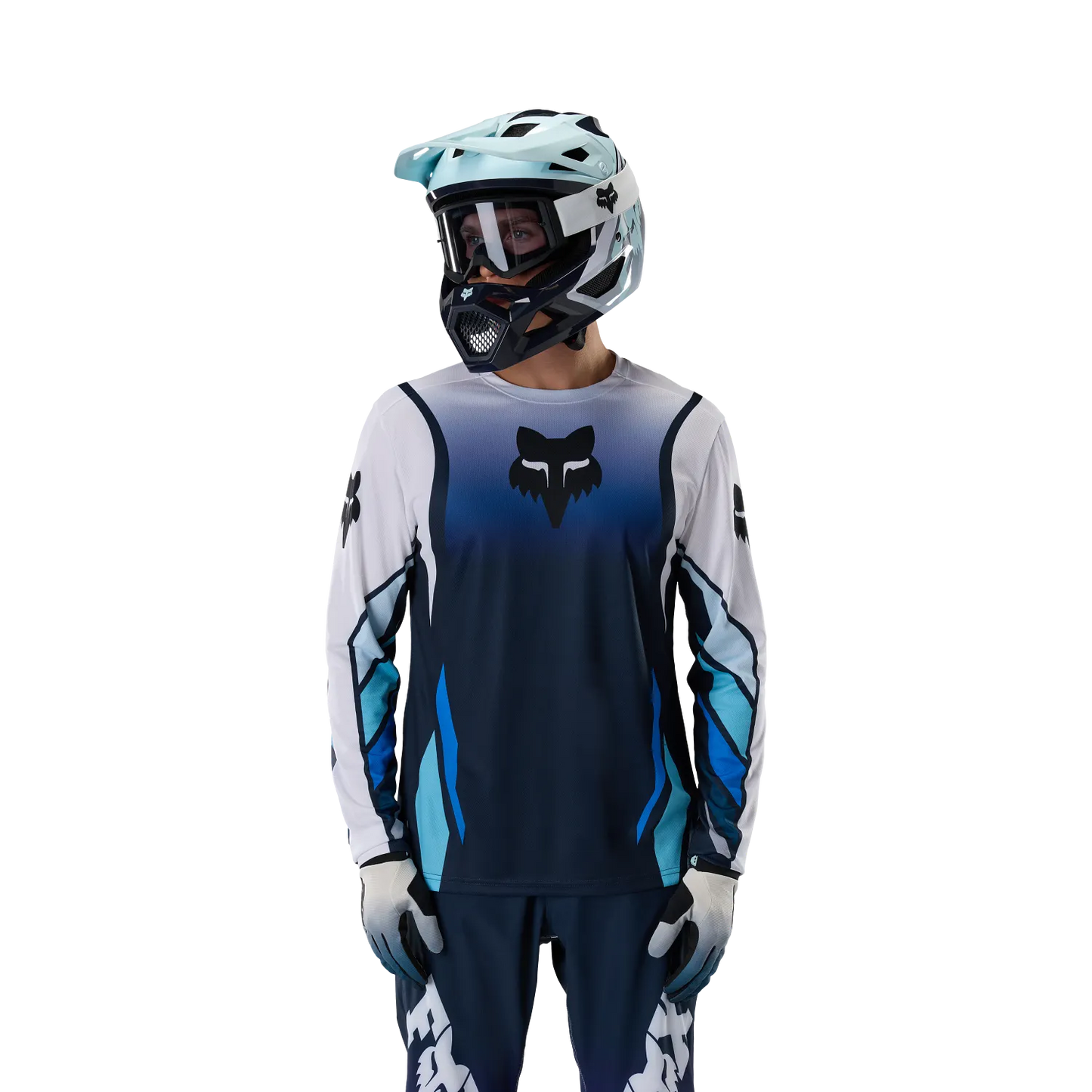 Maillot FOX RANGER FOUNDRY Manches Longues Bleu