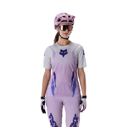 Maillot FOX RANGER FOUNDRY Femme Manches Courtes Lavande