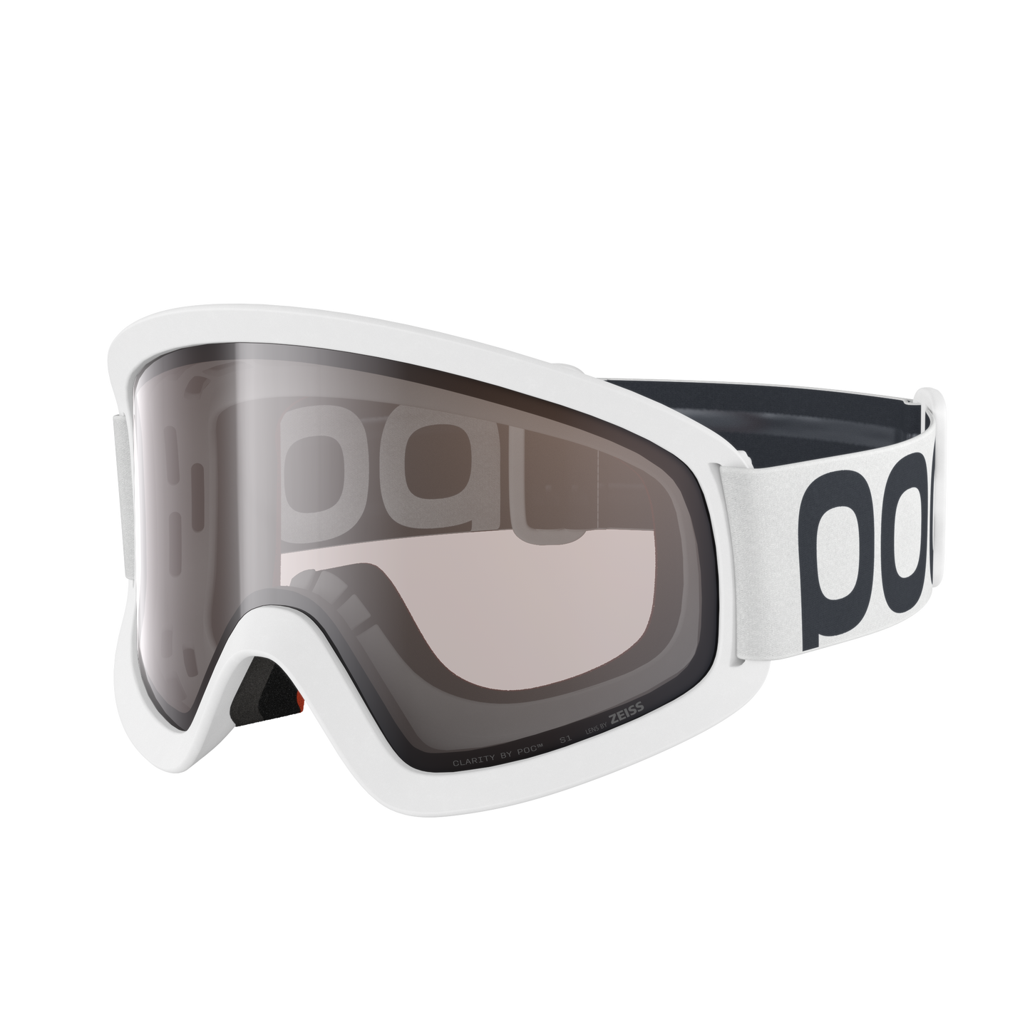Masque POC ORA Blanc Écran Clarity Trail Cloudy Brown