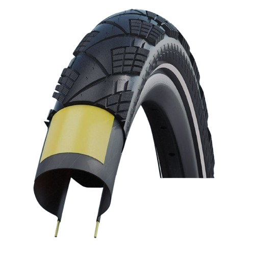 Pneu SCHWALBE MARATHON EFFICIENCY 700x35 ADDIX V-Guard Reflex TubeType Souple Noir