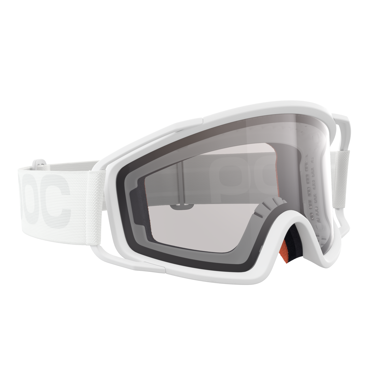 Masque POC ZYGON Blanc Écran Clarity Trail Cloudy Brown