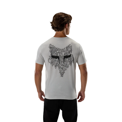 T-Shirt FOX SLOWBURN DRI-RELEASE Manches Courtes Gris Clair