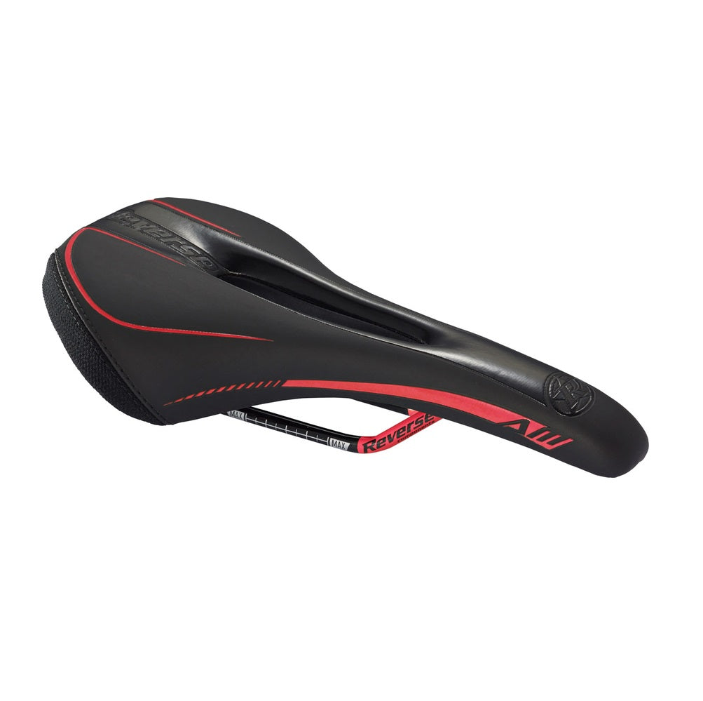 Selle REVERSE COMPONENTS AM ERGO Rails CrMo Noir/Rouge