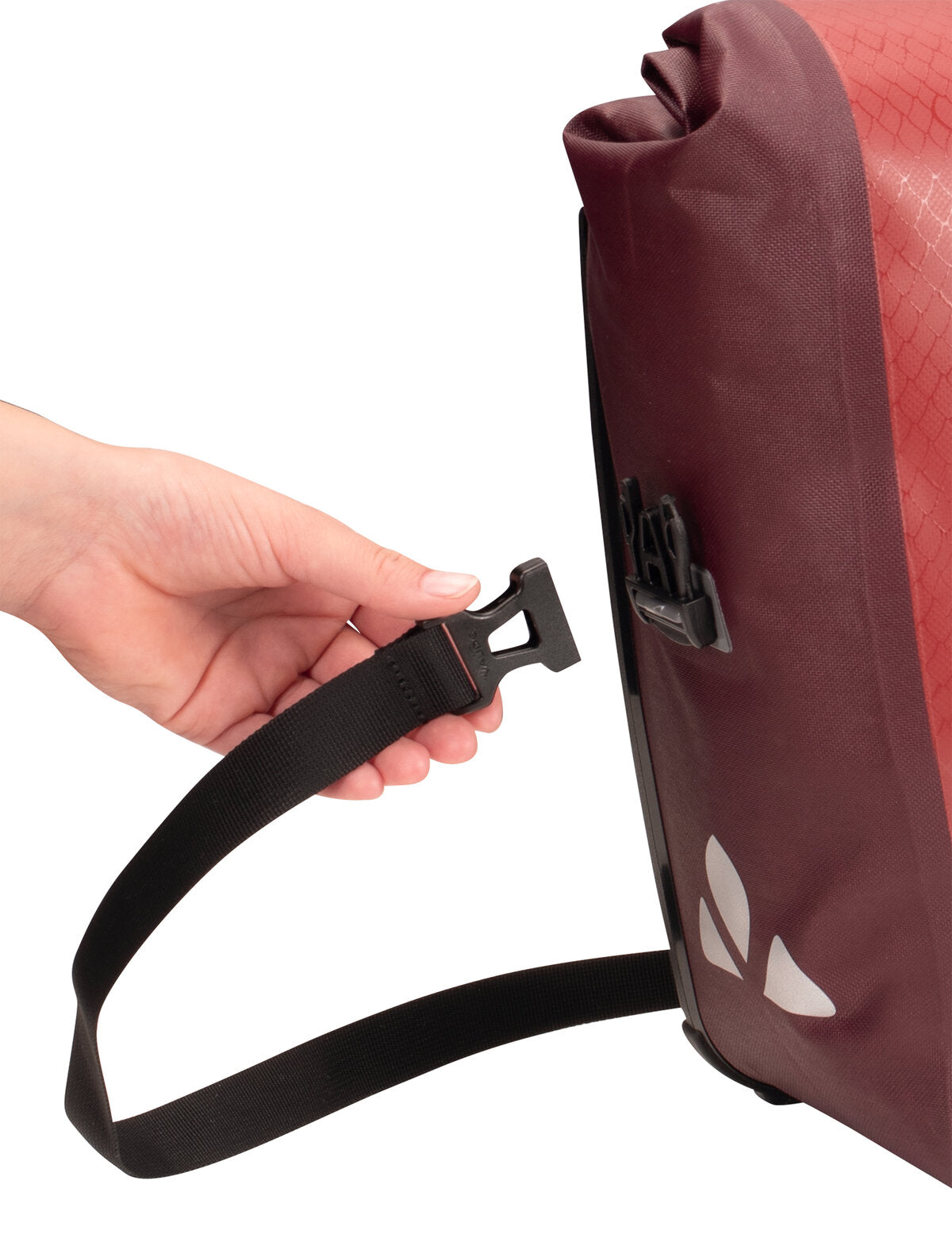 Paire de Sacoches de Porte-Bagages VAUDE AQUA FRONT 28 L Rouge