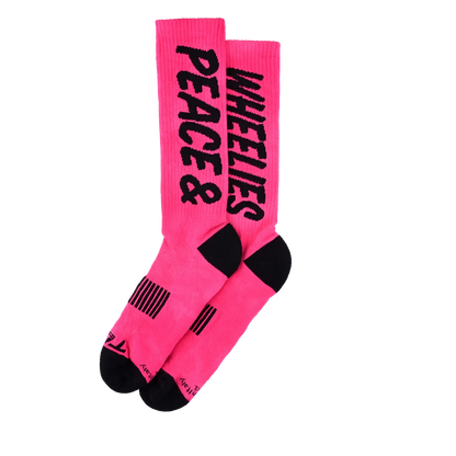 Chaussettes TROY LEE DESIGNS PERFORMANCE PEACE & WHEELIES Fushia