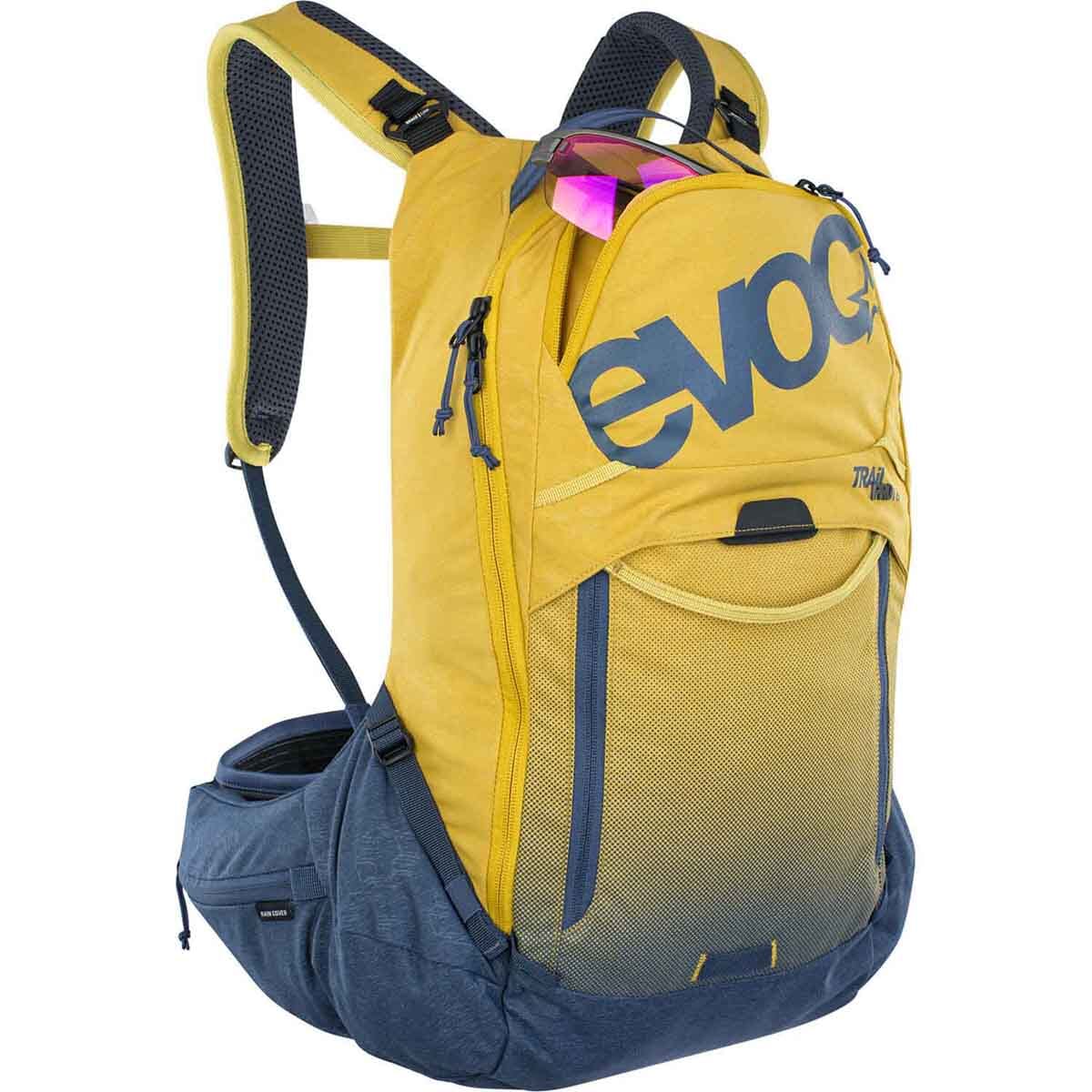 Sac à Dos avec Dorsale EVOC TRAIL PRO 16L Jaune/Bleu