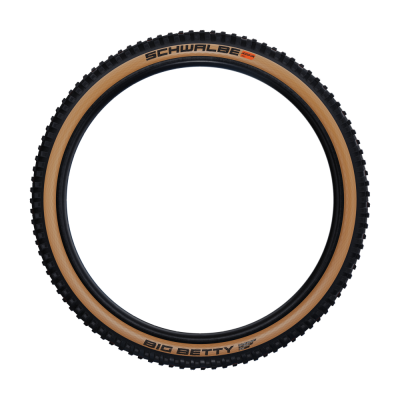 Pneu SCHWALBE BIG BETTY 27.5x2.40 ADDIX SOFT SUPERGRAVITY Tubeless Ready Souple Noir/Marron