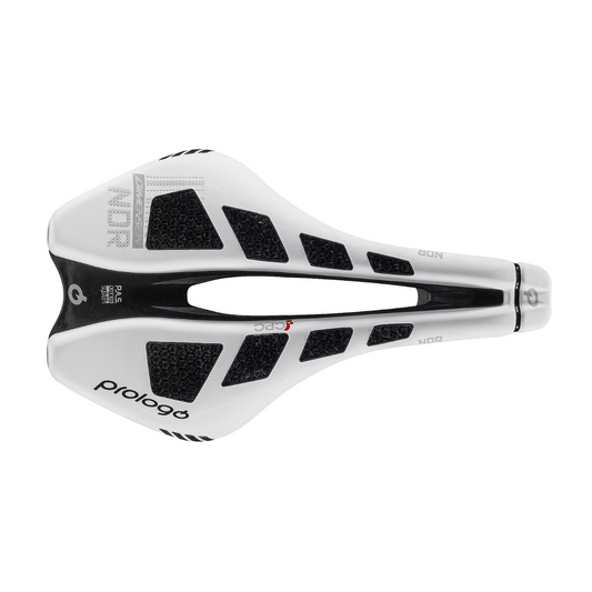 Selle PROLOGO DIMENSION NDR CPC Rails TiroX Blanche