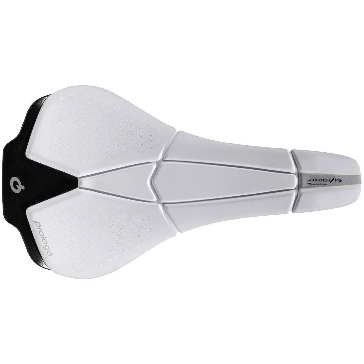 Selle PROLOGO SCRATCH M5 Rails Carbone largeur 140mm Blanc