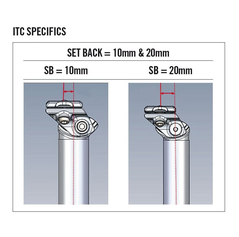 Tige de Selle FSA SLK Carbone DI2 Recul 20mm