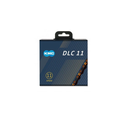 Chaîne 11V KMC DLC11 Noir/Orange