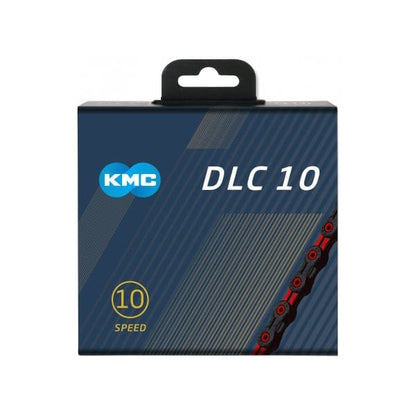Chaîne 10V KMC DLC10 Noir/Rouge