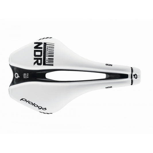 Selle PROLOGO DIMENSION NDR Rails Carbone largeur 143mm Blanc