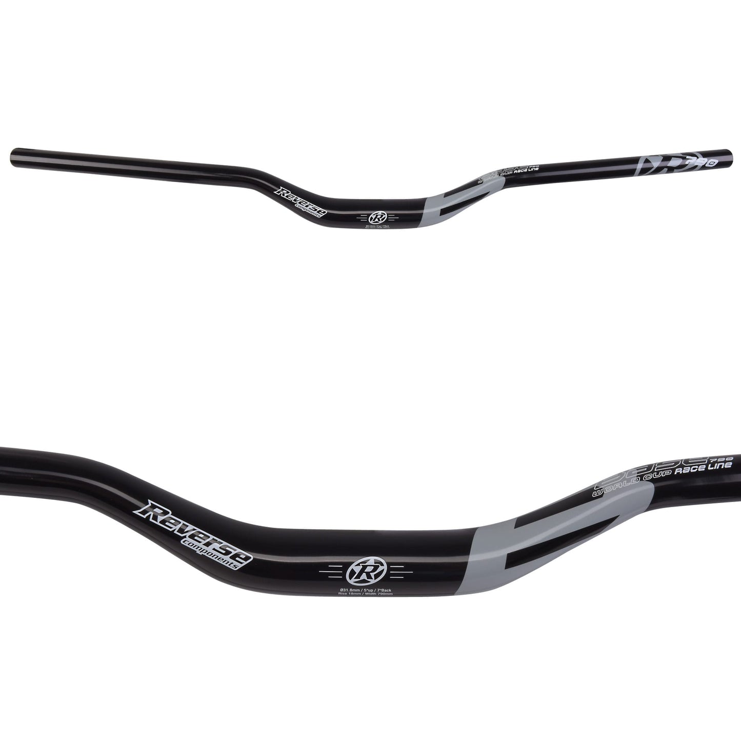 Cintre REVERSE COMPONENTS BASE Rise 35mm 790mm Noir/Orange