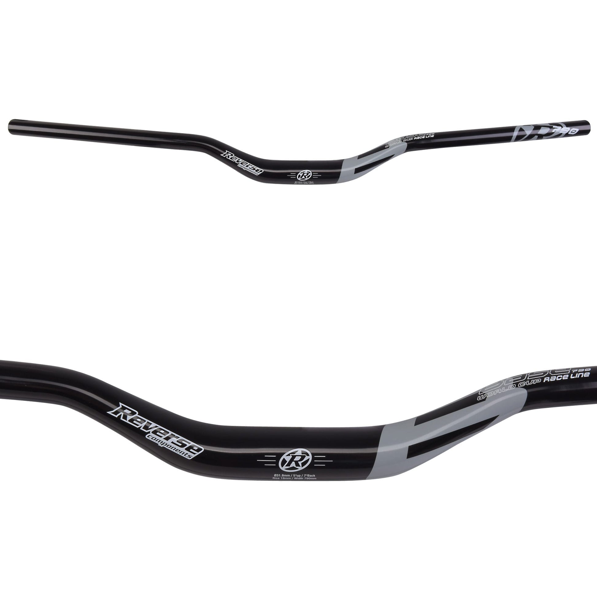 Cintre REVERSE COMPONENTS BASE Rise 35mm 790mm Noir/Orange