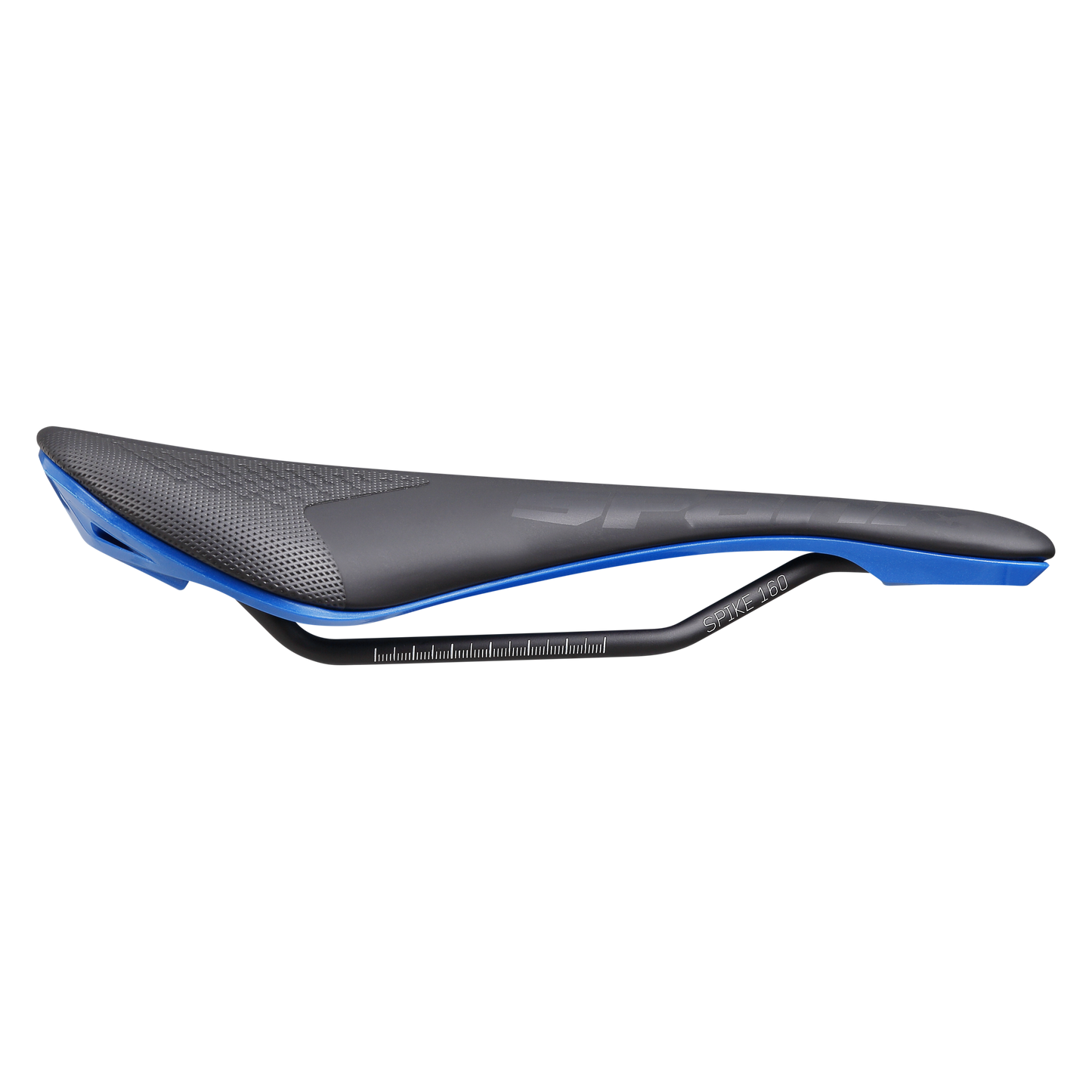 Selle SPANK SPIKE 160 Cuir Rails CrMo Bleu