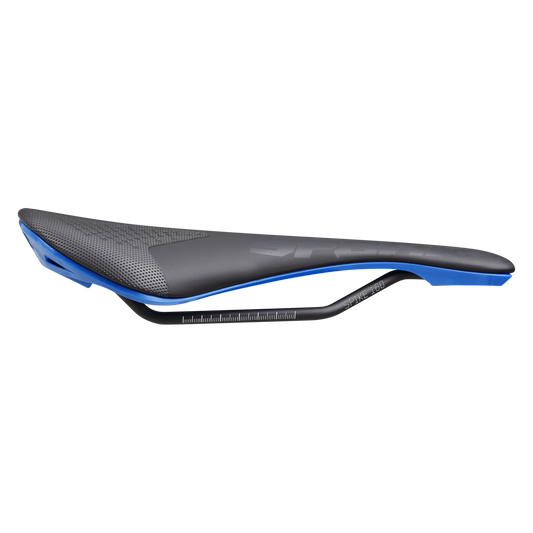 Selle SPANK SPIKE 160 Cuir Rails CrMo Bleu