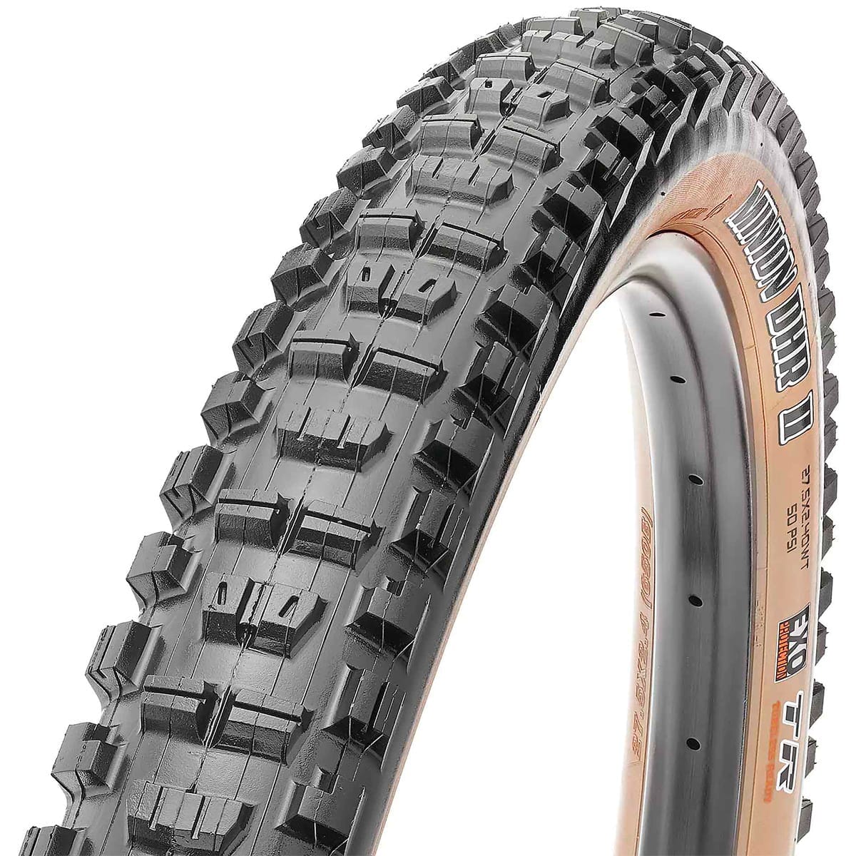 Pneu MAXXIS MINION DHR II 27.5x2.40 WT Exo Tubeless Ready Souple Tanwa Probikeshop