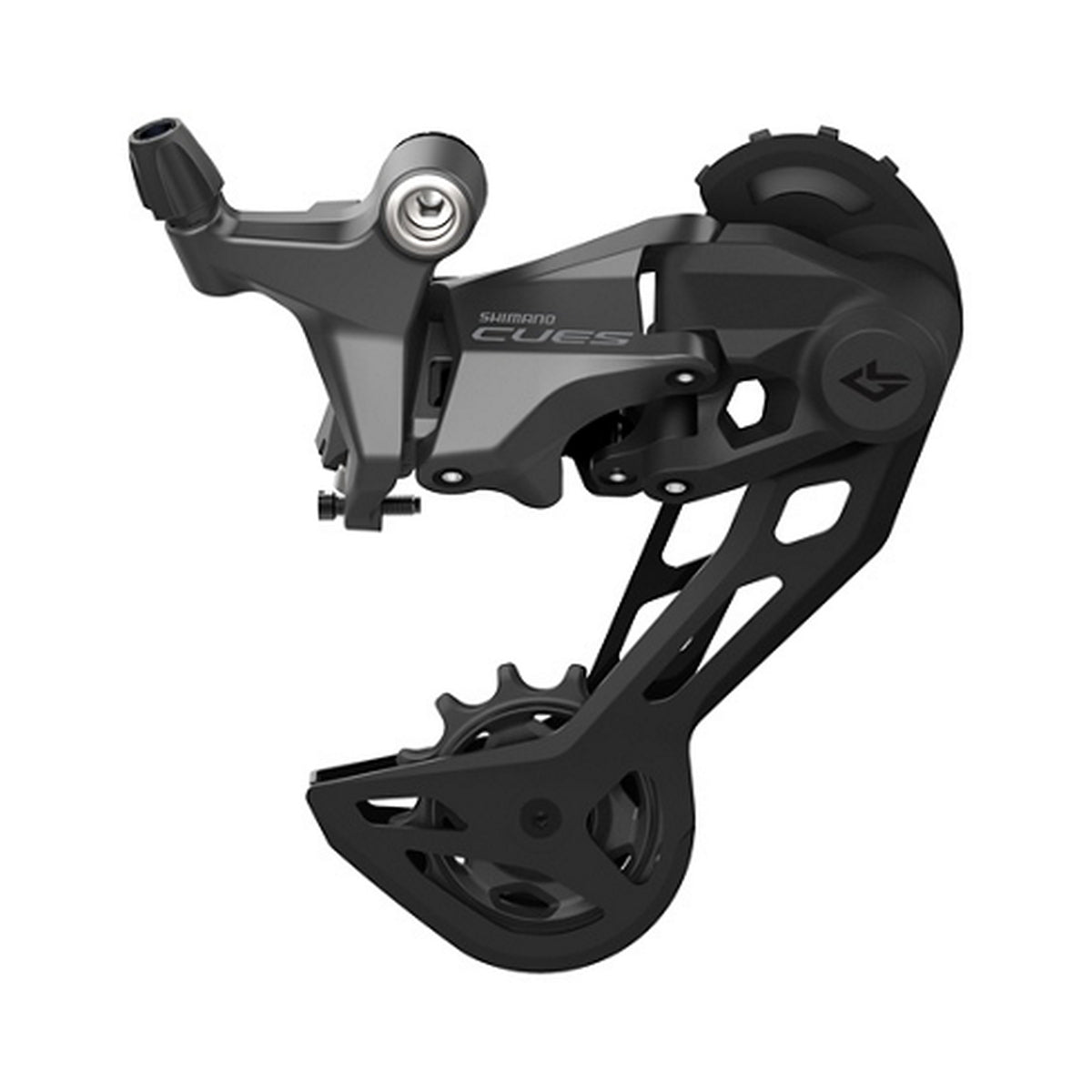 Dérailleur Arrière SHIMANO CUES U6020-SGS 10V Chape Longue – vue produit sur fond blanc