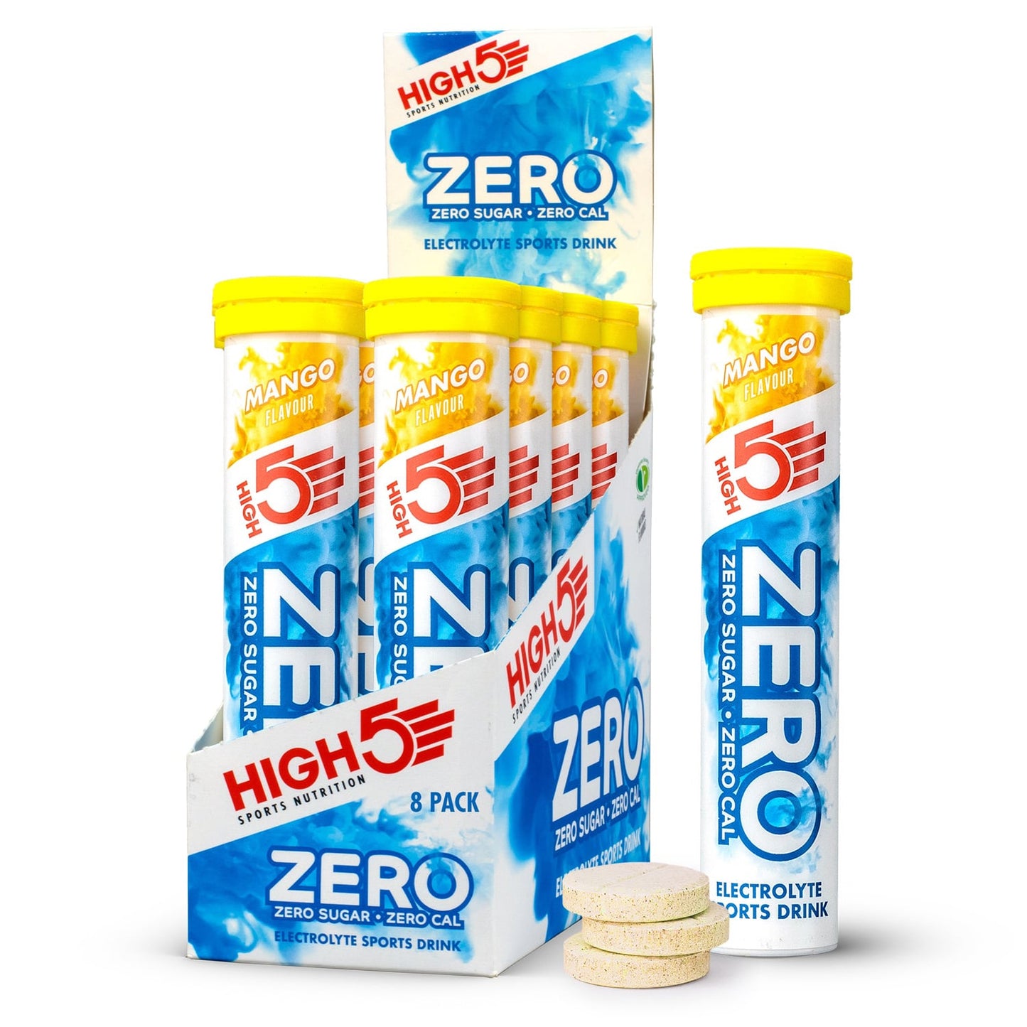 Boisson Anticrampe HIGH5 ZERO Tube de 20 Pastilles Mangue