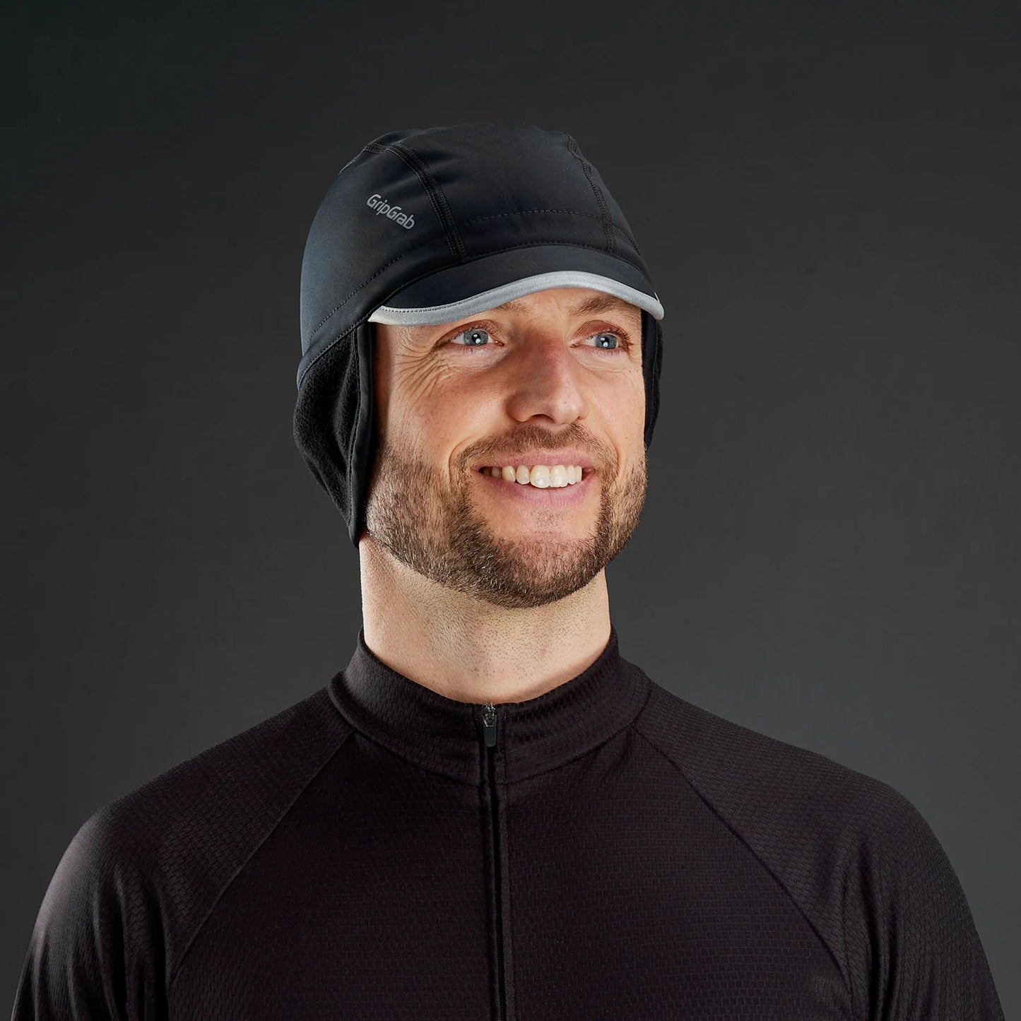 Bonnet GRIPGRAB BELGIAN STYLE THERMAL WINDPROOF WINTER Noir