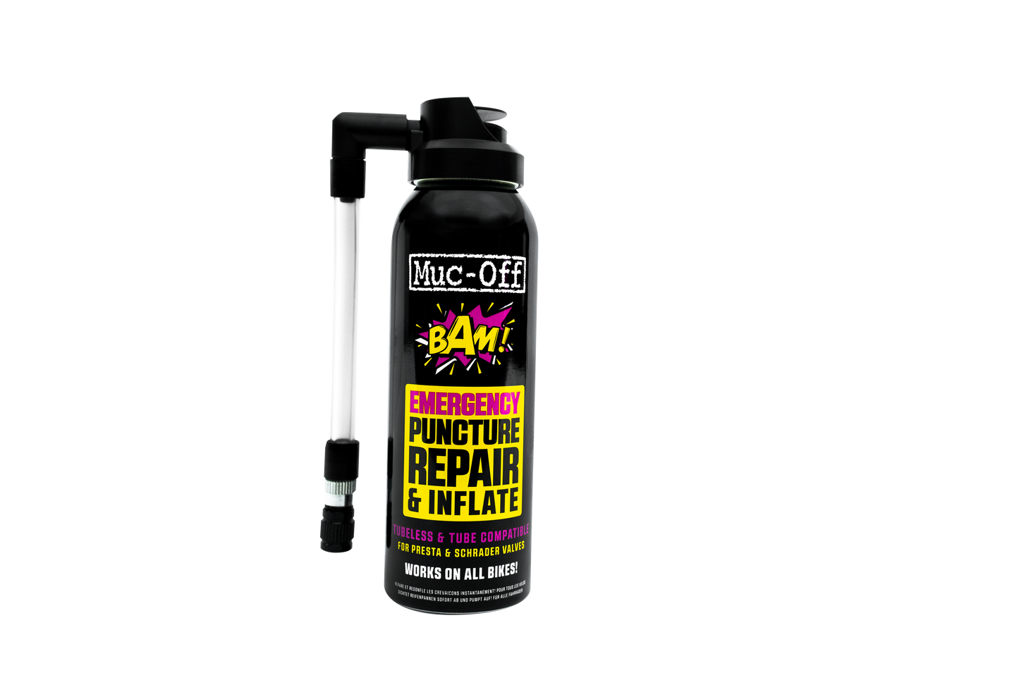 Bombe Réparation Crevaison MUC-OFF B.A.M (125 ml)