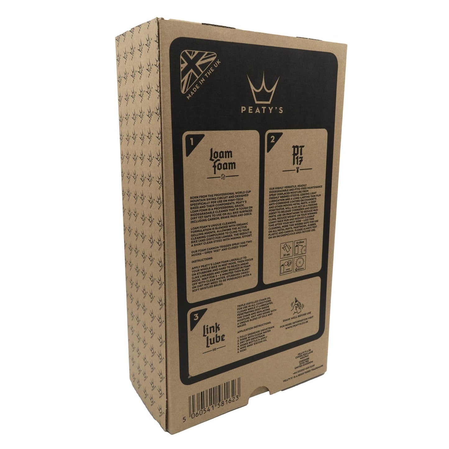 Kit d'Entretien PEATY'S WASH PREVENT LUBRICATE STARTER PACK