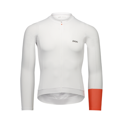 Maillot POC CADENCE Manches Longues Blanc