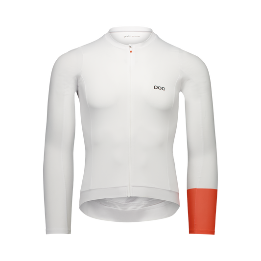 Maillot POC CADENCE Manches Longues Blanc