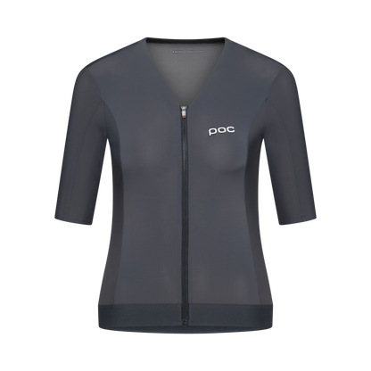 Maillot POC RACEDAY Femme Manches Courtes Gris