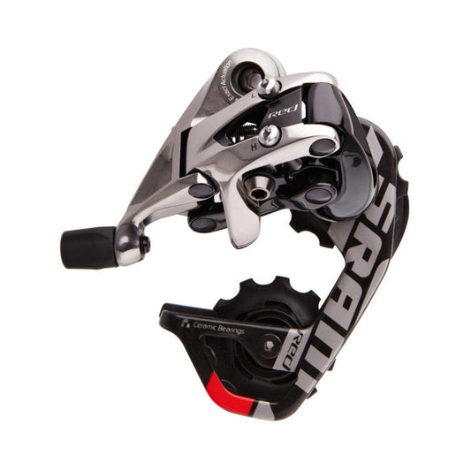 Dérailleur Arrière SRAM RED Aero Glide 10V Chape Courte – vue produit sur fond blanc