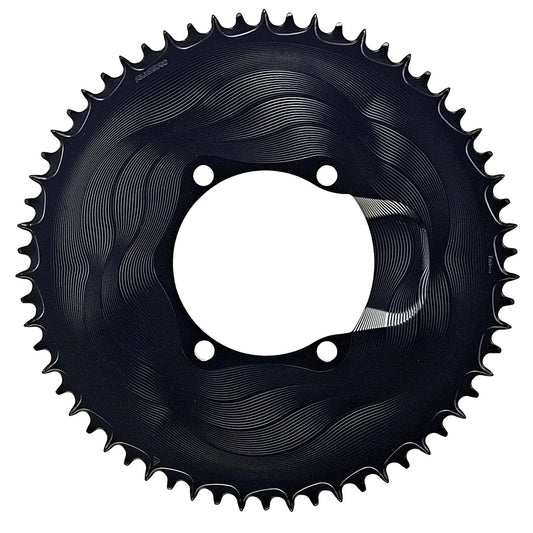 Plateau Mono 12V ALUGEAR AERO 110 BCD pour Shimano Noir