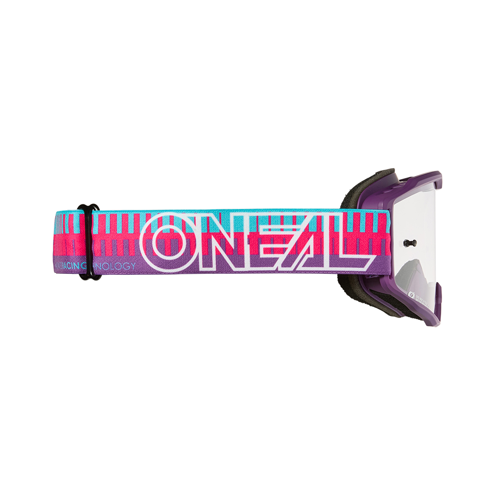 Masque O'NEAL B-10 STRIPED Rose/Violet  Écran Clear