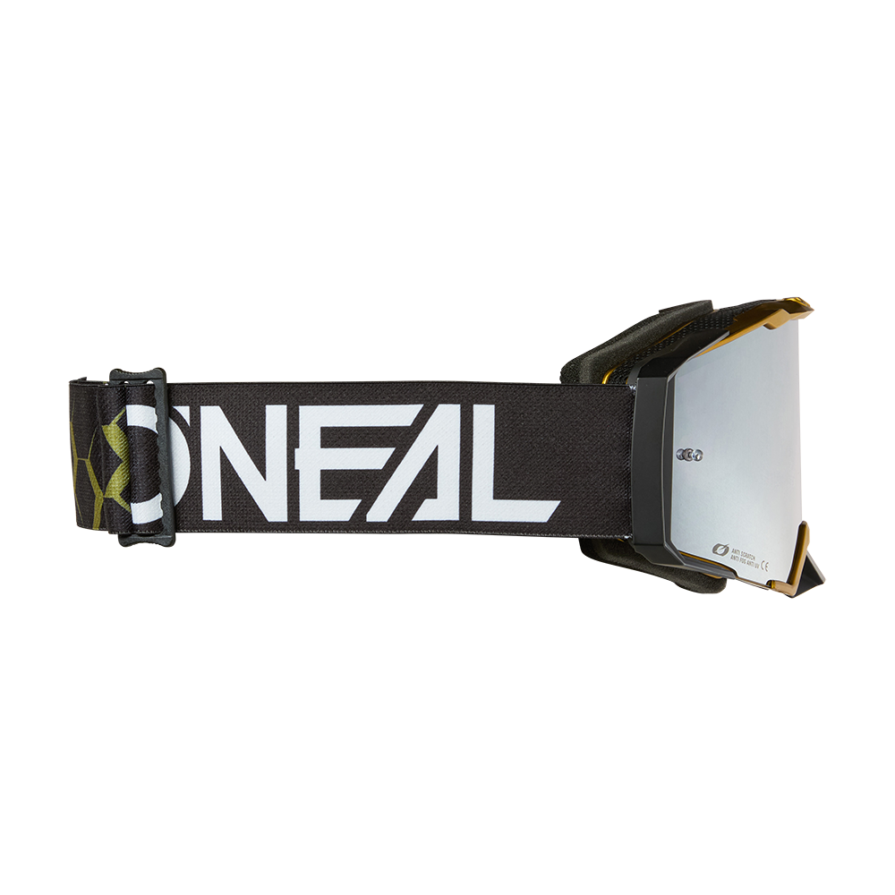 Masque O'NEAL B-33 HEXA Noir/Or Écran Silver Mirror