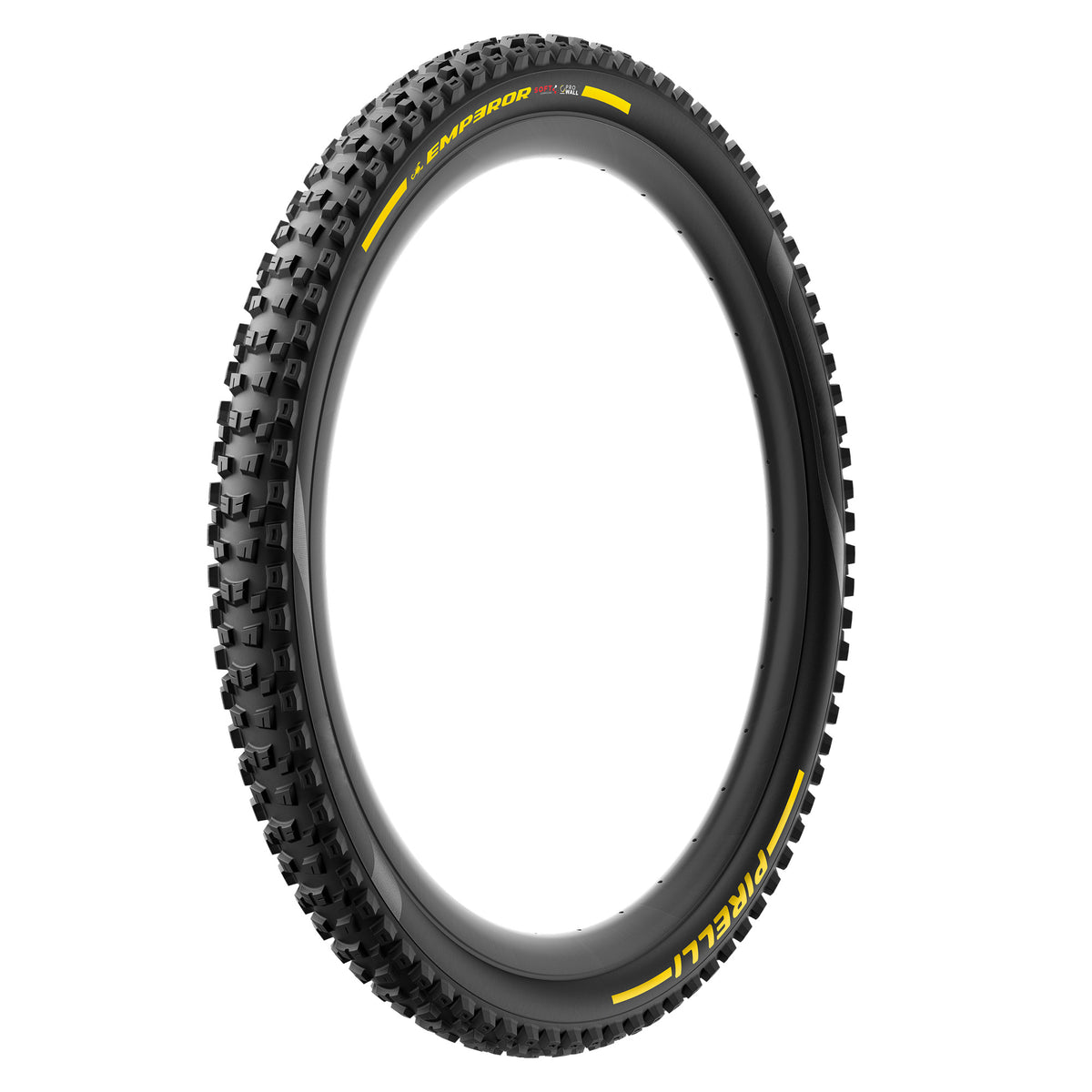 Pneu PIRELLI SCORPION EMPEROR 27.5x2.40 Soft ProWall Tubeless Ready Souple Noir/Jaune Team Edition