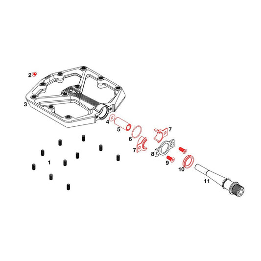 Kit de Reconditionnement pour Pédales CRANKBROTHERS STAMP 7 / 11 #16273