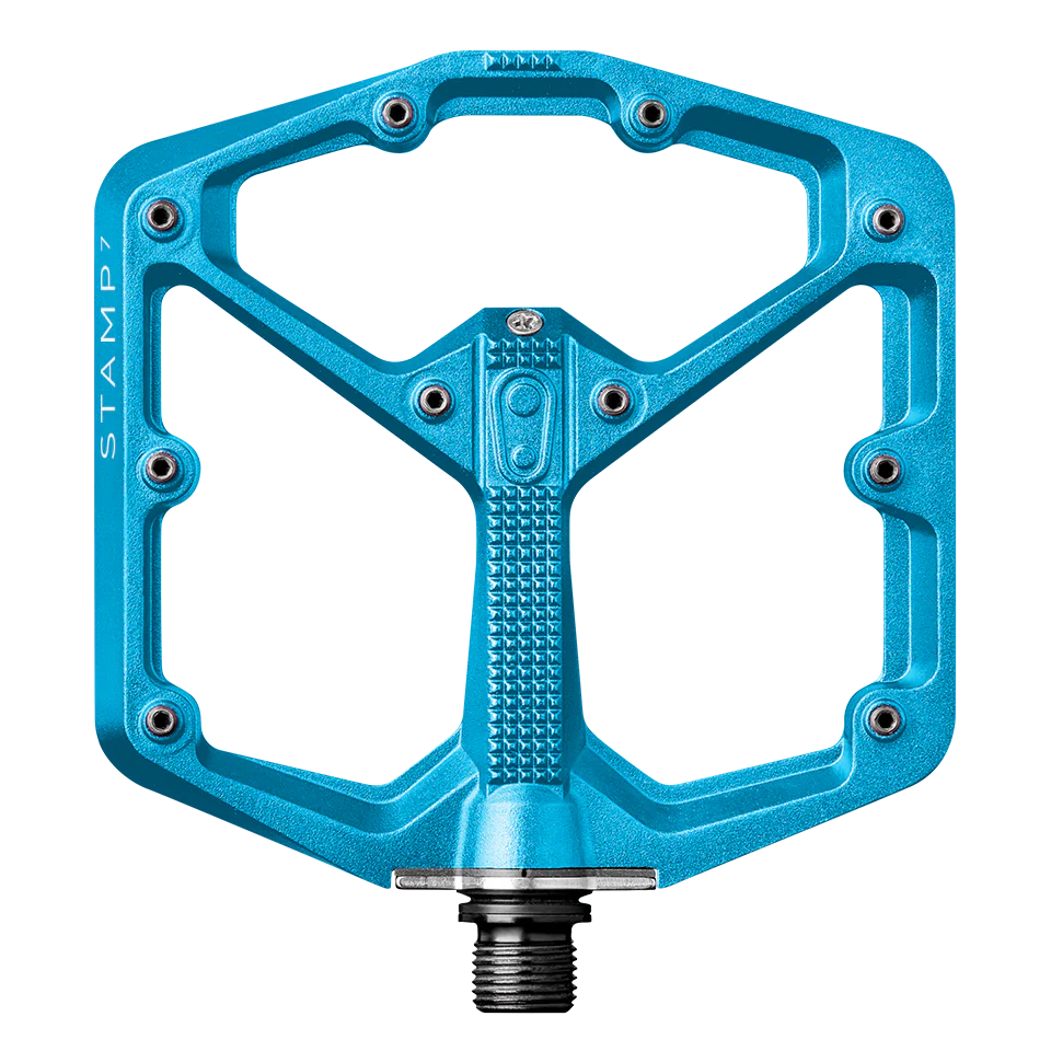 Pédales Plates CRANKBROTHERS STAMP 7 Large Bleu