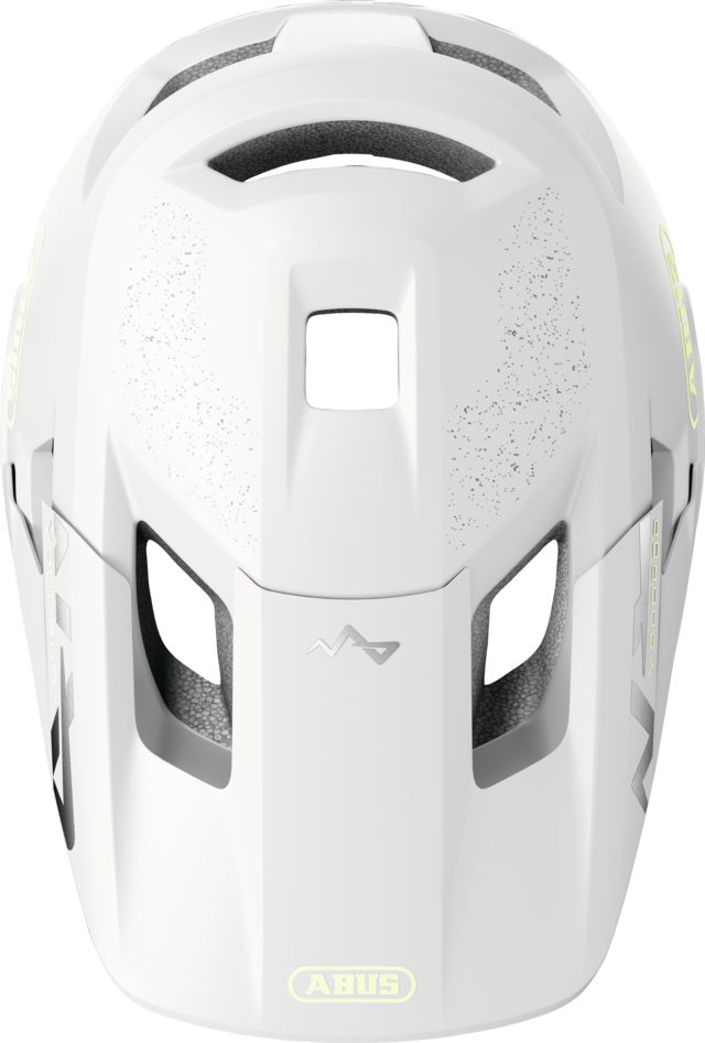 Casque VTT ABUS YOUDROP FF Junior Lemon Blanc