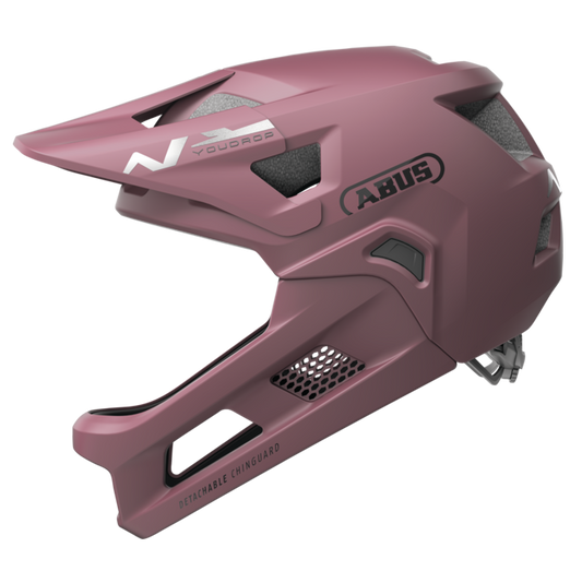 Casque VTT ABUS YOUDROP FF Junior Blush Rouge