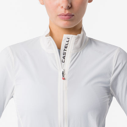 Veste CASTELLI Transition Air Femme Ivoire – détail du col