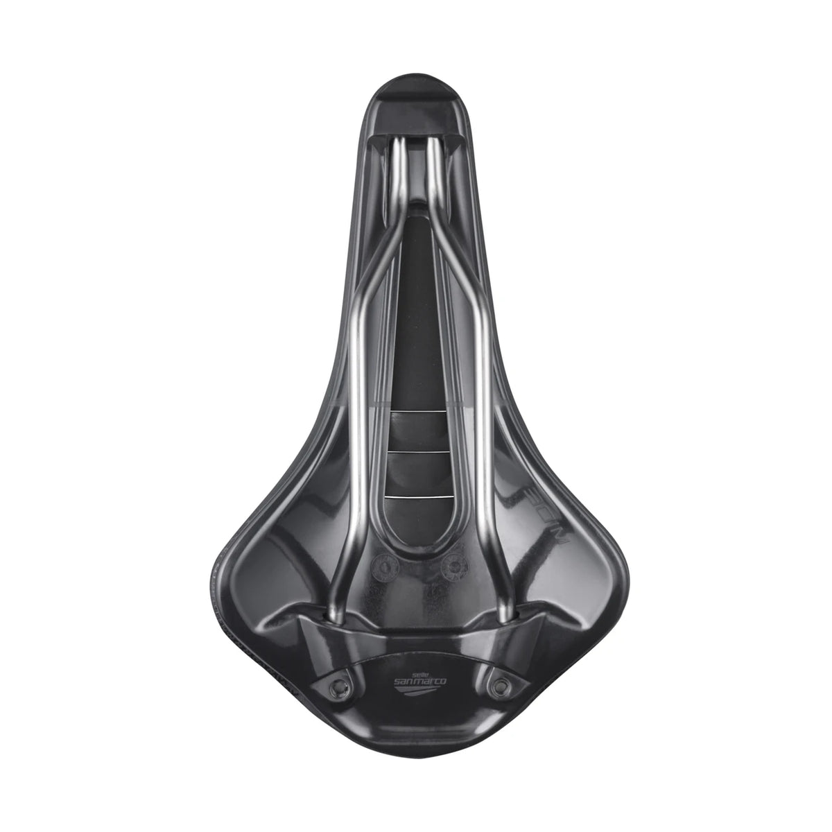Selle SAN MARCO SHORTFIT 2.0 SHIELD SUPERCOMFORT OPEN-FIT RACING L3 Largeur 155mm Rails Acier Xsilite Noir