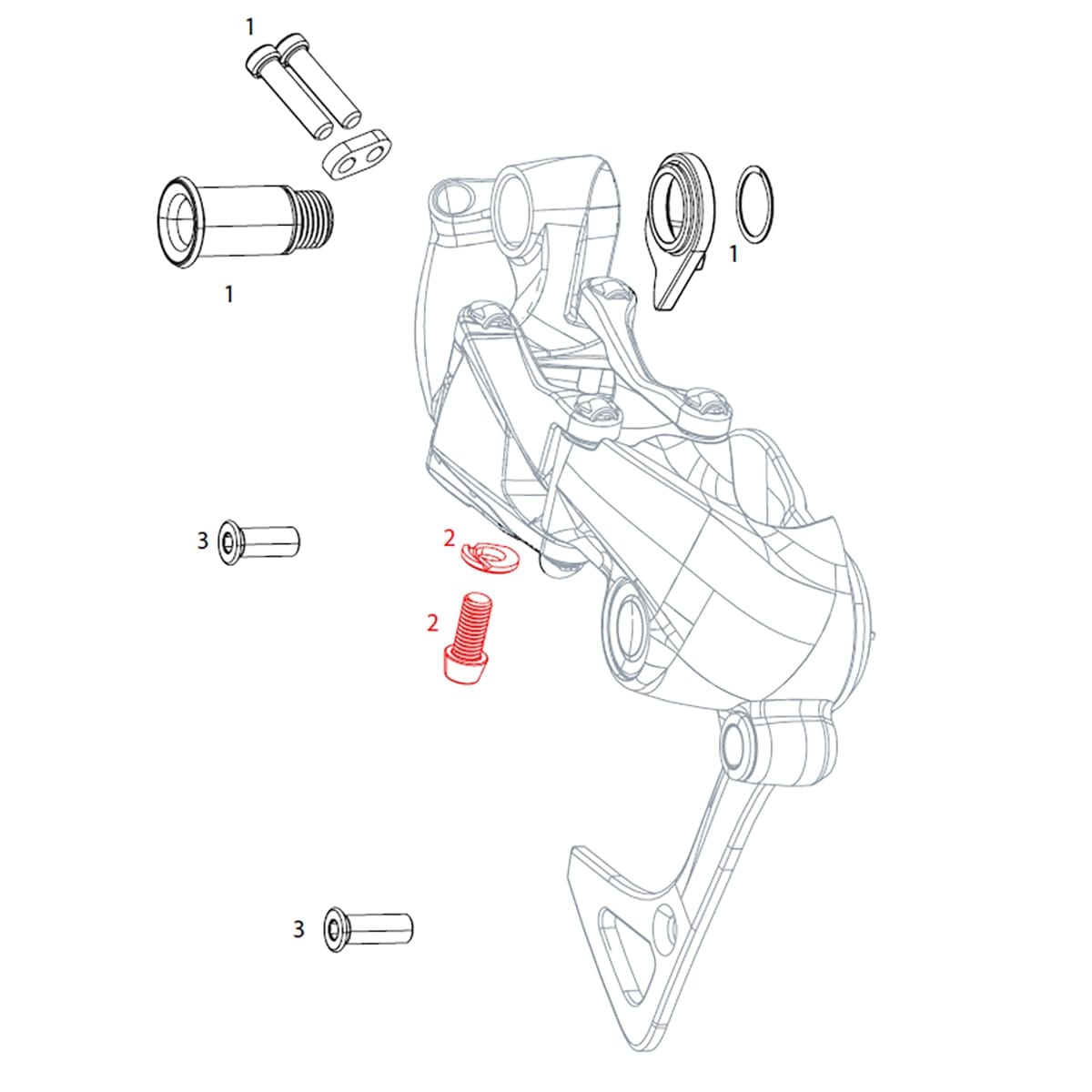 Vis de Fixation pour Cable de Dérailleur Arrière SRAM GX 1x11V #11.7518.057.000