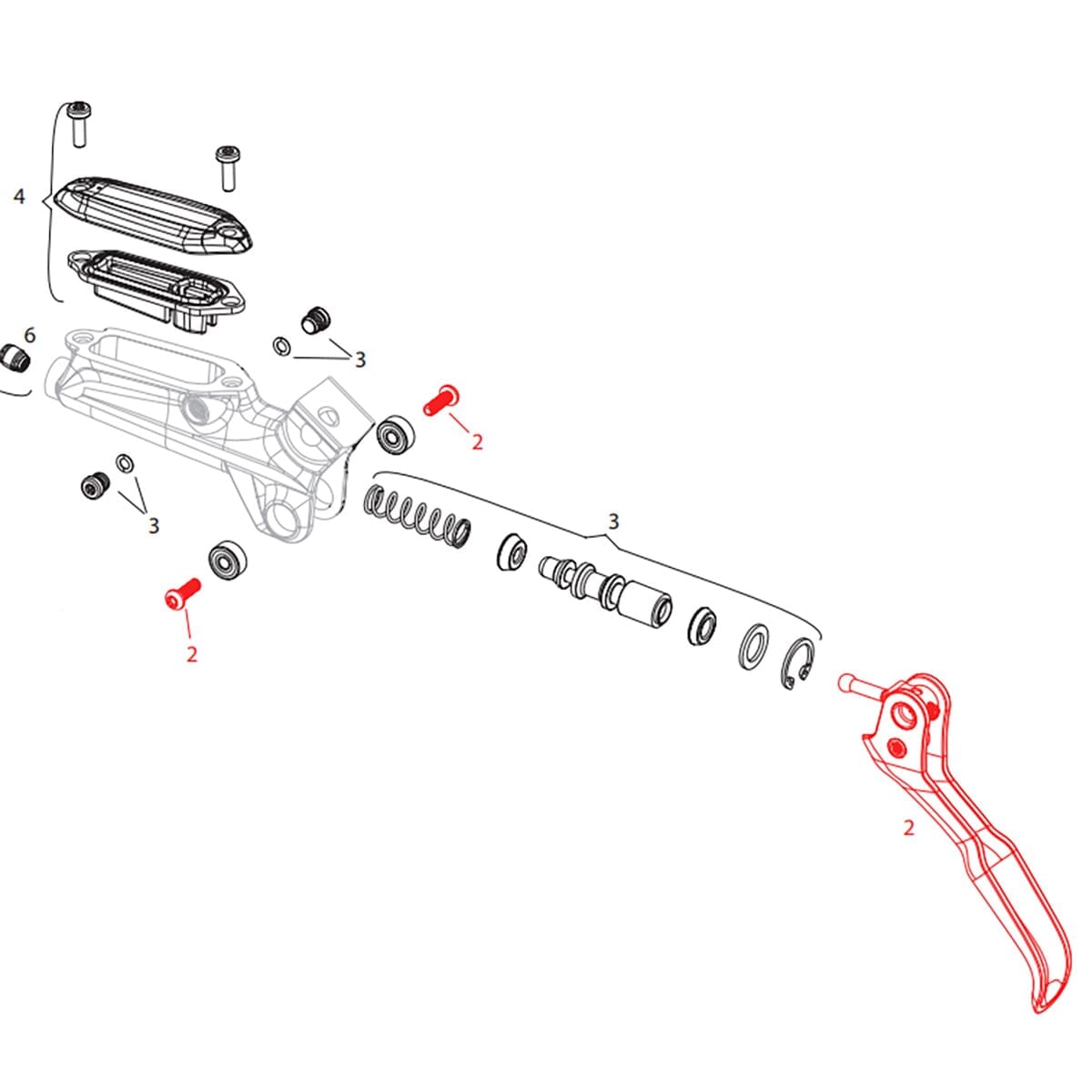 Levier de Frein SRAM LEVEL ULTIMATE Carbone #11.5018.003.016