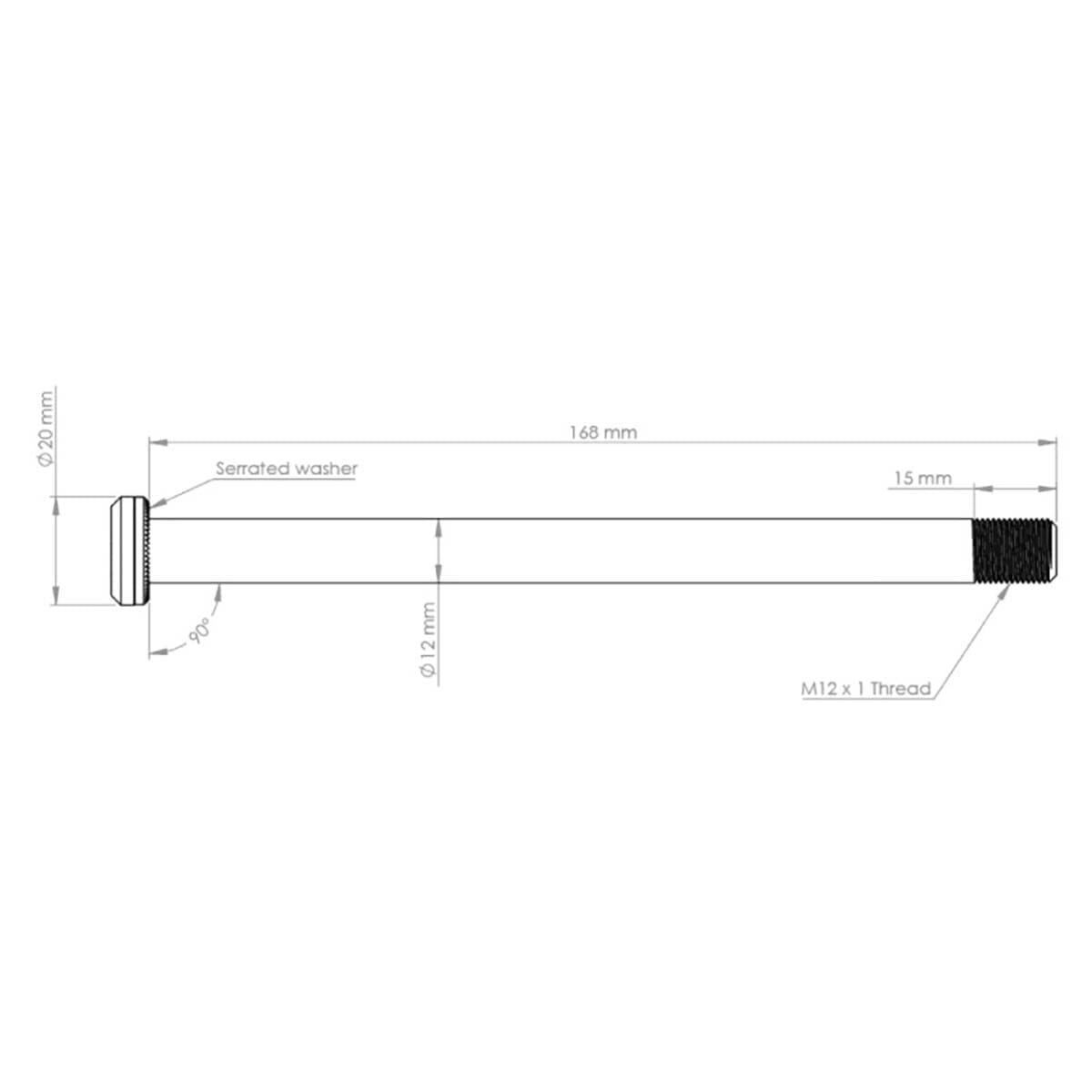 Axe de Roue Arrière BURGTEC 168,5 mm pour Cadres Santa Cruz Rouge