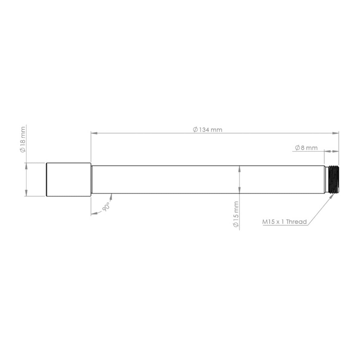 Axe de Roue Avant BURGTEC pour Fourches Ôhlins RXF 36 Or