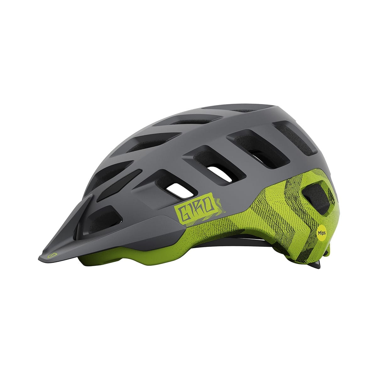 Casque VTT GIRO RADIX Gris/Jaune