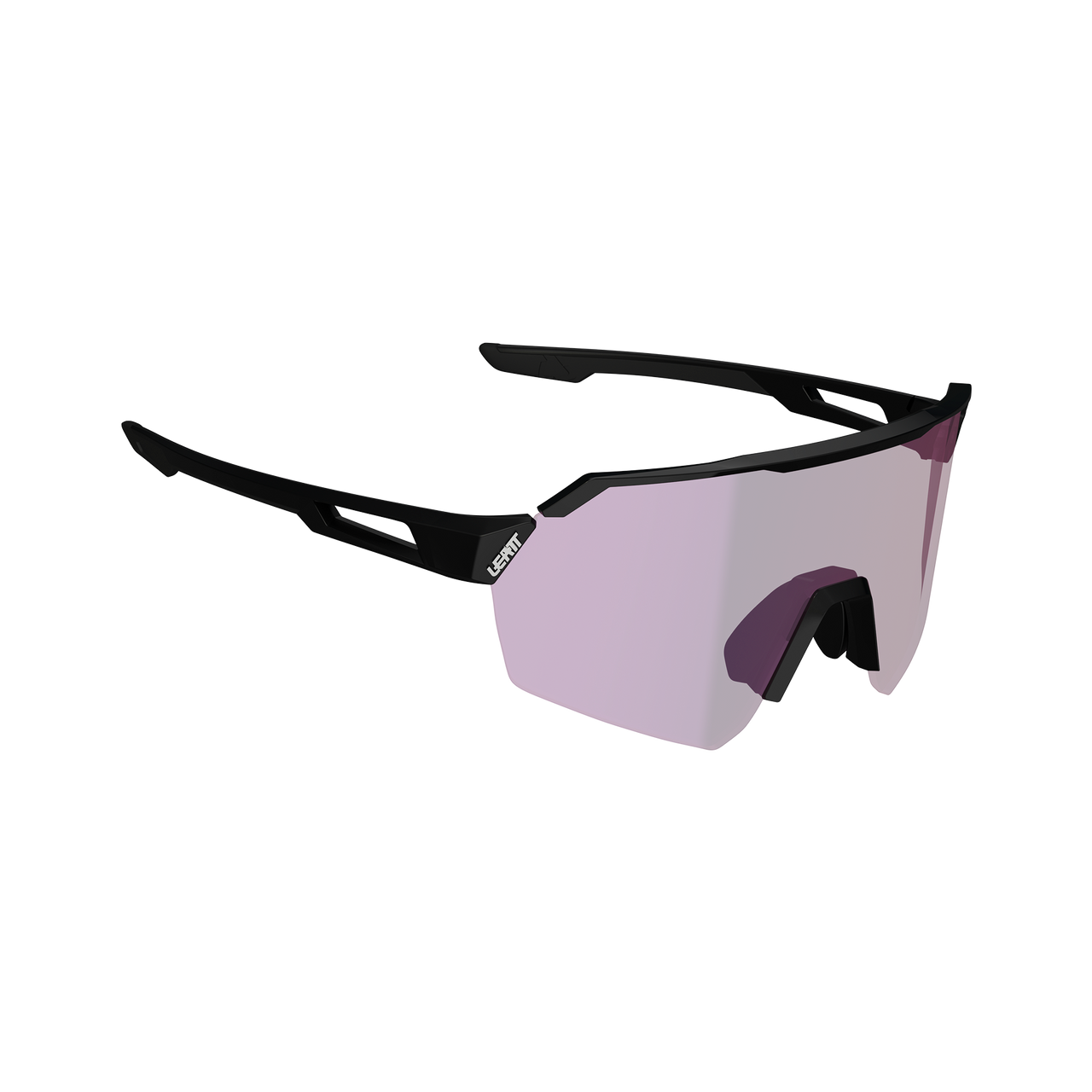 Lunettes LEATT RIDEVIZ LITE LARGE Satin Noir Verre Iriz Crystal Violet