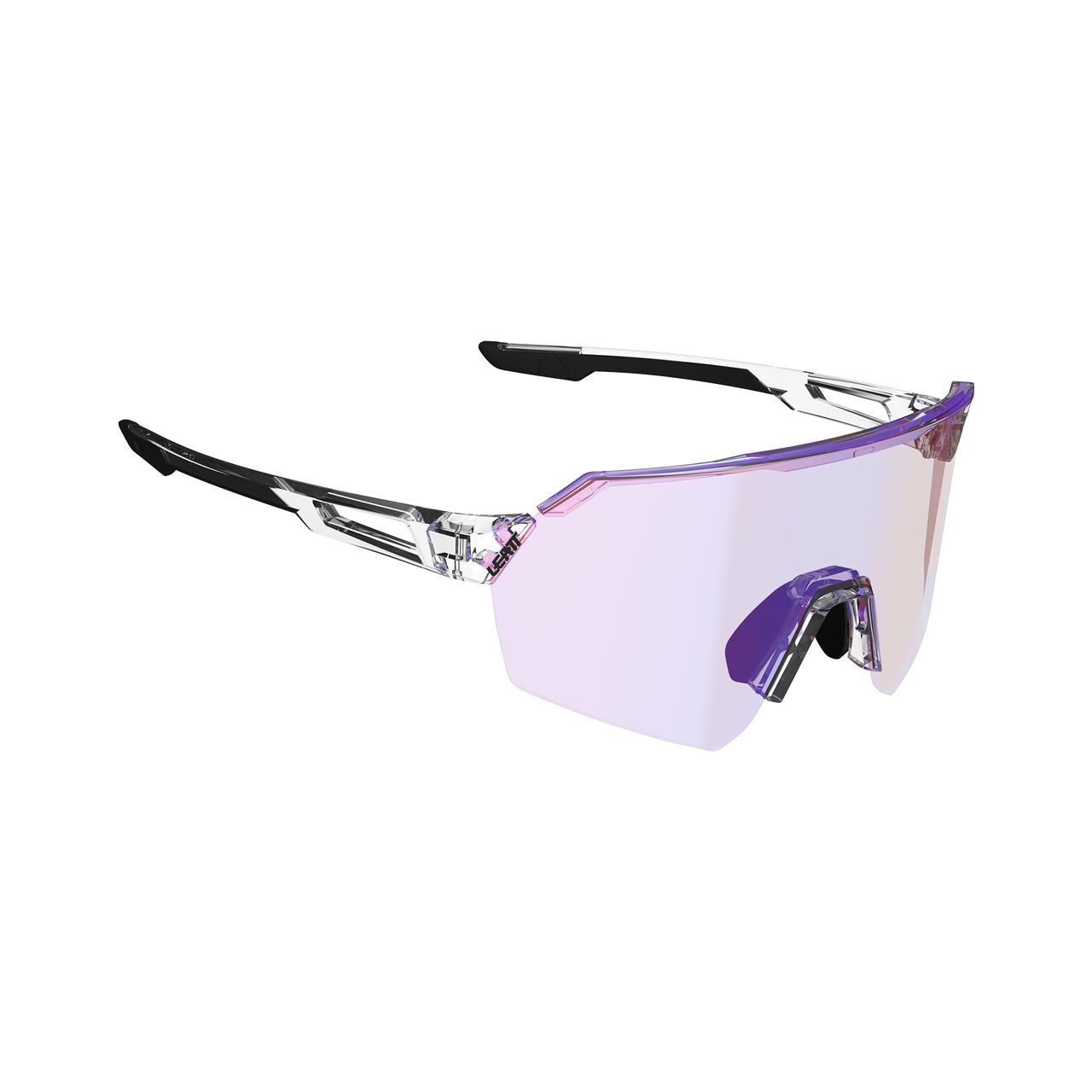 Lunettes LEATT RIDEVIZ LITE SMALL Transparent Verre Iriz Crystal Fuschia